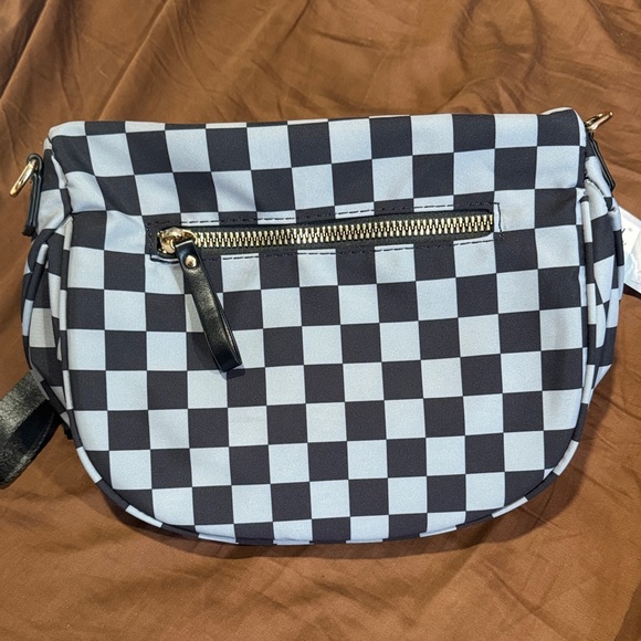 Ounamei Checkered Black and Gray Women’s Fits Everything Bag - Picture 3 of 7